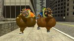  anthro big_butt bottomless bottomless_male brother_(lore) brothers_(lore) brown_body brown_skin butt city clothed clothing dragon duo hi_res huge_butt kane_brent_koopa kaze_brent_koopa koopa male mario_bros metal_bands nintendo overweight overweight_male plant reptile scalie shell sibling_(lore) sidewalk slightly_chubby tecbuttlovefa thick_thighs tree twins_(lore) 