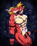  delga dragon goo_suit hi_res kissing kuromaru male ryuukikeito womb_tattoo 