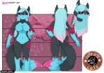  anthro canid canine concept_art female fox fur glowing glowing_eyes hair mammal multicolored_body multicolored_fur multicolored_hair multicolored_tail sky_sly solo tail 