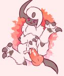  absol anus black_nose black_pawpads bodily_fluids butt claws cum cum_inside digital_media_(artwork) ejaculating_cum ejaculation erection feet female female_penetrated feral fur generation_3_pokemon genital_fluids genitals hair hi_res looking_at_viewer male male_penetrating mrcat11 nintendo open_mouth pawpads paws penetration penis pokemon pokemon_(species) presenting presenting_hindquarters presenting_pussy pussy raised_leg red_eyes sex simple_background smile spread_legs spreading tail toe_claws toes tuft white_body white_fur white_hair 
