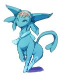  2018 accessory alternate_species big_ears blue_body blue_eyes blue_fur blue_hair clothing digital_drawing_(artwork) digital_media_(artwork) eeveelution espeon feelers female feral footwear front_view fur generation_2_pokemon hair headband hengesuisu hi_res hidden_mouth implied_transformation legwear mouth_closed neck_muscles nintendo pattern_clothing pattern_legwear pattern_socks pokemon pokemon_(species) prick_ears pupils quadruped scarf simple_background sketch socks solo trial_captain_lana twin_tail walking white_background white_pupils 