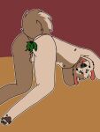  anthro butt christmas happy hi_res holidays kava_character male male/male mistletoe plant solo thecultsmeow 