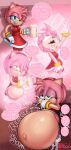  amy_rose anthro belly big_belly bodily_fluids breasts clothing cum cum_drunk cum_in_mouth cum_inflation cum_inside dialogue drinking drinking_cum drunk eulipotyphlan female genital_fluids green_eyes hair hedgehog hi_res inflation mammal mightycock_(artist) mug navel pink_hair rumbling_stomach sega signature solo sonic_the_hedgehog_(series) speech_bubble standing stuffing substance_intoxication text 