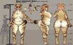  anthro bree_(kiit0s) chubby_belly chubby_female digital_media_(artwork) digitigrade furry hi_res kiit0s overweight sabertooth_feline 