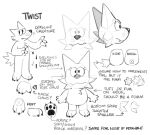  anthro arrow_sign canid canine canis dialogue domestic_dog female hi_res looking_at_viewer mammal paws sketch_page solo text twist_(twistcmyk) twistcmyk 