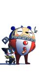  anthro atlus genitals male megami_tensei megami_tensei_persona morgana_(persona) penis sega teddie_(persona) tomotomo15 