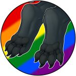  anthro claws corrsk digital_media_(artwork) dragon feet hi_res lgbt_pride male paws pride_colors rainbow_pride_colors simple_background soles solo 