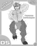  4:5 5_fingers abs absurd_res annaengine biceps body_hair border chest_hair curled_hair digital_drawing_(artwork) digital_media_(artwork) english_text eyebrows facial_hair feet fingers flaccid flute foreskin front_view fur genitals grey_border hair hairy hairy_arms hand_behind_head hi_res holding_object hooves horn horned_humanoid humanoid humanoid_genitalia humanoid_penis leg_tuft looking_at_viewer lying male mammal monochrome monotone_body monotone_fur multicolored_body multicolored_fur muscular muscular_male musical_instrument navel nipples nude on_back partially_exposed_penis pecs penis portrait raised_arm satyr simple_background smile solo text tuft two_tone_body white_background wind_instrument woodwind_instrument 