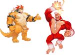  2023 anthro ape areola armband balls beard belly biceps biped bowser bracelet collar digital_media_(artwork) donkey_kong_(character) donkey_kong_(series) duo erection eyebrows facial_hair featureless_crotch felid fire foreskin fur genitals glans gorilla hair haplorhine hi_res horikwawataru horn humanoid_genitalia humanoid_penis jewelry koopa male mammal mario_bros mostly_nude musclegut muscular muscular_anthro muscular_male muscular_thighs navel necktie necktie_only nintendo nipples open_mouth open_smile pantherine pecs penis pose primate quads red_body red_fur red_hair retracted_foreskin scalie shell simple_background sketch_page smile spiked_armband spiked_bracelet spiked_collar spiked_shell spiked_tail spikes spikes_(anatomy) standing tan_body tan_fur teeth thick_thighs tiger tongue white_background yellow_body 