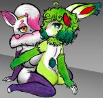  accessory anthro big_breasts big_butt bovid breasts butt caprine curvy_figure duo female female/female fur fur_collar generation_5_pokemon green_body green_fur green_hair hair hair_accessory hairpin hi_res hisuian_form hisuian_zorua horizontal_pupils horn huge_breasts huge_butt lagomorph leporid looking_at_another looking_at_viewer mammal nintendo nude on_top pink_hair pokemon pokemon_(species) pupils rabbit regional_form_(pokemon) sex sheebi sheebibites sheep simple_background sitting teal_eyes thick_thighs traditional_media_(artwork) voluptuous white_body white_fur yellow_eyes zabrina_(afc) zorua 