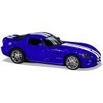  blue_car car dodge_viper highres kaiware motor_vehicle no_humans original shadow simple_background sports_car vehicle_focus white_background 