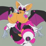  &lt;3 anthro bat big_breasts breasts brown_body clothed clothing female hair hi_res huge_breasts imric1251 machine mammal purple_eyes robot rouge_the_bat sega simple_background smile solo sonic_the_hedgehog_(series) white_hair wings 