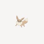  @_@ angry animal_focus black_eyes claws eevee full_body furrowed_brow grey_background highres looking_at_viewer mi_zoo neck_fur no_humans pokemon pokemon_(creature) realistic sharp_teeth simple_background solo standing teeth wall-eyed 