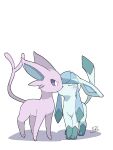  2023 ambiguous/ambiguous ambiguous_gender big_ears blue_inner_ear blush canid cheek_tuft colored digital_media_(artwork) duo ears_back eeveelution espeon eyes_closed facial_tuft felid feline feral feral_on_feral forehead_gem forked_tail front_view full-length_portrait fur generation_2_pokemon generation_4_pokemon glaceon grey_body grey_fur grey_tail_tip hi_res iie_efg kemono kissing leg_markings mammal markings monotone_body monotone_ears monotone_fur monotone_tail multicolored_body multicolored_fur nintendo pink_body pink_ears pink_fur pink_tail pivoted_ears pokemon pokemon_(species) portrait pupils purple_eyes quadruped romantic romantic_couple signature simple_background socks_(marking) standing tail three-quarter_view tuft two_tone_body two_tone_fur unusual_anatomy unusual_tail white_background white_body white_ears white_fur white_pupils white_tail 