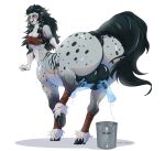  absurd_res anus big_breasts big_butt big_teats big_udders bodily_fluids breast_milking breasts breath_of_the_wild butt cleavage clothed clothing female hi_res hooves huge_butt lactating lynel marleybraun milk nintendo nipples puffy_anus rear_view solo taur teat_grab teats the_legend_of_zelda topwear udder_grab udders 