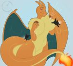  absurd_res aircraft airplane anthro areola barely_visible_genitalia barely_visible_pussy big_breasts bodily_fluids breasts chari-gal charizard crowflyproductions dragon female generation_1_pokemon genitals hi_res horn jet lactating macro milk nintendo nipple_fetish nipple_pinch nipple_play nipples non-mammal_breasts nude pinch pokemon pokemon_(species) pussy scalie solo wings 