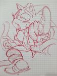  anal anthro balls blush bodily_fluids cum genital_fluids genitals hi_res male martyjade23 penis saliva saliva_string sega sex sketch sonic_the_hedgehog sonic_the_hedgehog_(series) tentacle_monster tentacle_sex tentacles tongue tongue_out traditional_media_(artwork) 