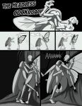  against_surface antennae_(anatomy) anthro arthropod black_and_white blattodea butterfly cloacal cloacal_penetration cockroach comic comic_panel dialogue flashquatsch genitals headless hi_res insect insect_wings lepidopteran lepidopteran_wings male male/male monarch_butterfly monochrome multi_arm multi_limb penetration penis plant rey_(flashquatsch) sebastian_(flashquatsch) speech_bubble tree tuft wings 