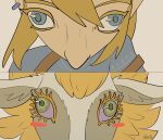  absurd_res blonde_hair dragon duo female feral hair hi_res humanoid humanoid_pointy_ears humor hylian light_dragon_(totk) link male male/female meme nintendo princess_zelda scalie tatujapa tears_of_the_kingdom the_legend_of_zelda 