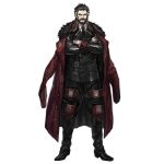  1boy beard berezovich_kryuger_(girls&#039;_frontline) black_eyes black_footwear black_hair black_jacket black_necktie black_pants buttons closed_mouth coat coat_on_shoulders crossed_arms double-breasted facial_hair full_body fur-trimmed_coat fur_trim girls&#039;_frontline griffin_&amp;_kryuger griffin_&amp;_kryuger_military_uniform hairline infukun jacket knee_pads looking_at_viewer multicolored_hair mustache necktie non-web_source official_art overcoat pants red_armor red_coat scar scar_on_cheek scar_on_face shirt shoes short_hair simple_background solo standing transparent_background white_hair white_shirt 