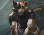  absurd_res anthro clothed clothing epic_games felid feline fortnite hi_res juckxony male mammal meowscles muscular smile solo 