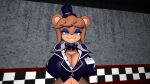  16:9 big_breasts breasts cally3d clothing costume five_nights_at_freddy&#039;s freddy_(fnaf) fredina_(cally3d) hi_res scottgames smile widescreen 