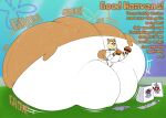  anthro big_butt bodily_fluids burger butt butt_expansion clothing dialogue eating english_text expansion female food hi_res huge_butt humanoid hyper hyper_butt mammal motion_lines nickelodeon onomatopoeia rodent sandy_cheeks sciurid sitting solo sound_effects spongebob_squarepants sweat text thechavicgerman_(artist) tree_squirrel wardrobe_malfunction 