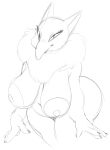  absurd_res anthro areola big_breasts breasts female generation_1_pokemon hi_res huge_breasts huge_hips huge_thighs hypno_(pokemon) monochrome neck_tuft nintendo nipples nude pokemon pokemon_(species) smile solo sunibee thick_thighs tuft wide_hips 