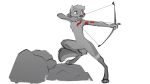  absurd_res anthro arrow_(weapon) bow_(weapon) canid canine canis female flat_chested greyscale hi_res mammal markings monochrome nipples nude ranged_weapon sketch slim solo tanta_(zaush) teenager trevart tribal tribal_markings weapon wolf young 