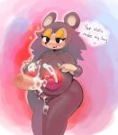  absurd_res animal_crossing anthro big_breasts bodily_fluids breast_play breasts cum cum_on_breasts dialogue disembodied_penis duo female genital_fluids genitals hi_res huge_breasts hyper hyper_breasts kemonoci male male/female nintendo nipples nude penis sable_able sex speech_bubble titfuck 