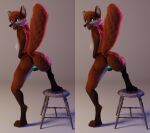  absurd_res anthro bioluminescence canid canine female fingering fingering_self fox fox_(maxnoward) genitals glowing hi_res huge_filesize looking_at_viewer mammal masturbation maxlll7 nude presenting pussy raised_leg raised_tail solo stereogram tail vaginal vaginal_fingering 