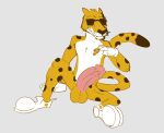  anthro cheetah cheetos chester_cheetah chips_(food) clothing erection eyewear felid feline food footwear footwear_only fur genitals hi_res lewd_latte male mammal mascot mostly_nude orange_body orange_fur penis shoes shoes_only sketch solo sunglasses whiskers white_body white_fur 