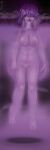  1:1 2016 absurd_res blush bodily_fluids cloud drooling fangs female fog genitals ghoul_school green_eyes hair hanna-barbera hi_res humanoid looking_at_viewer night nipples not_furry nude open_mouth outside plagueofgripes plant purple_body purple_hair purple_skin pussy saliva scooby-doo_(series) sibella_dracula sky solo sweat teeth tree vampire 