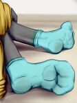  absurd_res anthro bodily_fluids claws dirty dragon feet hi_res male muffin_(character) muffinvinvin_(artist) musk paws smelly soles solo sweat toes 