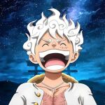  blue_sky cloud cloudy_sky day lowres monkey_d._luffy moon night night_sky nightmare_luffy one_piece open_mouth outdoors sky star_(sky) starry_sky 