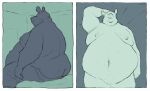  anthro bed belly big_belly big_butt body_hair butt butt_hair clothed clothing crimetxt facial_hair furniture hi_res male mammal moobs murid murine navel nipples nude obese obese_anthro overweight overweight_anthro overweight_male raised_arm rat rodent scar simple_background sitting solo standing 