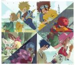  agumon bird blonde_hair brother_and_sister brown_hair child closed_eyes crying digimon digimon_(creature) digimon_adventure gabumon glasses gloves gomamon highres ishida_yamato izumi_koushirou kido_jou multiple_boys multiple_girls palmon patamon piyomon red_gloves sad short_hair siblings smile tachikawa_mimi tailmon takenouchi_sora tentomon white_gloves yagami_hikari yagami_taichi yufei_lin 