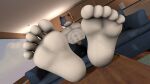  3d_(artwork) 5_toes abs animal_humanoid anthro barefoot belt big_feet bottomwear calico_cat calico_cat_humanoid cat_humanoid clothing denim denim_clothing digital_media_(artwork) domestic_cat epic_games feet feet_on_table felid felid_humanoid feline feline_humanoid felis first_person_view foot_fetish foot_focus fortfoot fortnite fur furniture hi_res huge_feet humanoid humanoid_feet jeans male mammal mammal_humanoid meowscles multicolored_body multicolored_fur muscular muscular_male on_sofa overalls pants pecs plantigrade relaxed_expression relaxing sitting sitting_on_sofa smile smiling_at_viewer sofa soles solo source_filmmaker tagme teasing teasing_viewer teasing_with_feet toe_curl toes 