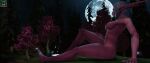  3d_(artwork) big_breasts blizzard_entertainment breasts digital_media_(artwork) elf female forest hair hi_res humanoid mammal moon night night_elf nipples not_furry nude plant smile solo thick_thighs toxik_enzis tree warcraft 