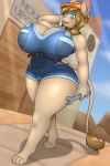  &lt;3 &lt;3_eyes 2:3 4_toes 5_fingers absurd_res anthro armor belly belt big_breasts blue_clothing blue_eyes blush bodily_fluids bottomwear breast_squish breasts brown_body brown_hair building cel_shading cleavage cleavage_cutout clothed clothing cloud curvy_figure day desert dipodid dutch_angle feet female fingers full-length_portrait glistening glistening_body glistening_hair hair hand_behind_head hard_hat headgear helmet hi_res holding_object huge_breasts huge_hips huge_thighs jerboa johnmarten light long_tail looking_at_viewer mammal mature_female mountain musk open_mouth outside overalls overalls_only pink_nose portrait raised_arm rodent sand shaded shadow shorts skimpy sky slightly_chubby solo squish sunlight sweat tagme tail tail_tuft tan_body thick_thighs toes tools tuft voluptuous wiping wrench 