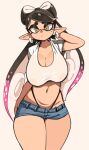  animal_humanoid big_breasts bottomwear breasts callie_(splatoon) cephalopod cephalopod_humanoid cleavage clothed clothing crop_top cutoffs daisy_dukes denim denim_clothing female frown hand_behind_head hi_res hotpants huge_breasts humanoid humanoid_pointy_ears inkling looking_at_viewer marine marine_humanoid midriff mollusk mollusk_humanoid nintendo not_furry pseudo_hair pupils shirt shorts simple_background sketch solo splatoon tentacle_hair tentacles thick_thighs thong topwear underwear unusual_pupils white_background yuta_agc 