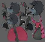  anthro anus canid canine canis domestic_dog duo feral generation_5_pokemon goon_(goonie_san) goonie-san hi_res male male/male mammal nintendo pokemon pokemon_(species) puffy_anus scolipede 