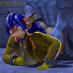  3d_(artwork) abs ahegao ambiguous_penetration anthro big_butt blue_hair breasts butt canid canine carmelita_fox clothing collar digital_media_(artwork) duo ear_piercing female fox fur genitals gloves hair handwear hi_res jacket jewelry looking_pleasured male male/female mammal muscular muscular_anthro muscular_male necklace night nude pecs penetration penis piercing rough_sex sex sly_cooper_(series) sony_corporation sony_interactive_entertainment source_filmmaker sucker_punch_productions topwear weegeen8or1337 