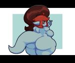  alyaska alyaska2201 belly big_belly big_breasts breasts butt digital_media_(artwork) female hi_res mammal overweight pixel_(artwork) short_stack slightly_chubby solo stokings thick_thighs 