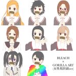  ball_gag death gag gagged ghost highres improvised_gag katyusha&#039;s_mother_(girls_und_panzer) mask_gag mouth_gag no_mouth non-web_source pilator stitch_mouth tape tape_gag undead zipper_mouth 