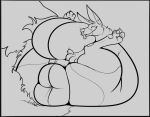  anus balls belly big_anus big_balls big_belly big_butt butt canid canine curvy_figure feral fox genitals huge_anus huge_balls huge_butt hyper hyper_anus hyper_balls hyper_butt hyper_genitalia keabuns keabuns_(keabuns) legs_up line_art male mammal nude puffy_anus smile solo tongue tongue_out voluptuous 