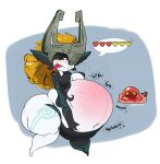  belly big_belly bloat bloated bloating blush breasts chuchu expansion feeding female hi_res humanoid imp inflation midna nintendo noises organs overstuffed overweight princess_zelda short_stack sinfullapis slightly_chubby slime stomach strained stuffing taut the_legend_of_zelda thick_thighs tp twili twilight_princess weightgain 