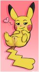  &lt;3 anus bedroom_eyes blush butt cleft_tail female feral fur generation_1_pokemon genitals half-closed_eyes heretichesh hi_res looking_at_viewer lying narrowed_eyes nintendo on_back pikachu pokemon pokemon_(species) pussy seductive smile solo spread_legs spreading tail yellow_body yellow_fur 