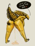  &lt;3 2022 alien alien_(franchise) arthropod bee big_breasts bodily_fluids breasts butt claws deepmouf dialogue digital_media_(artwork) english_text eyeless female food genital_fluids genitals hi_res honey_(food) humanoid hybrid hymenopteran insect nude open_mouth presenting presenting_hindquarters sagging_breasts sharp_tail solo speech_bubble tail text thick_thighs wide_hips xenomorph yellow_body 
