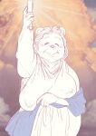  anthro bear big_breasts breasts check_tag_type clothing columbia_pictures elderly_anthro elderly_female eyes_closed female hebokun mammal nipples old parody sagging_breasts smile sony_corporation translucent translucent_clothing 